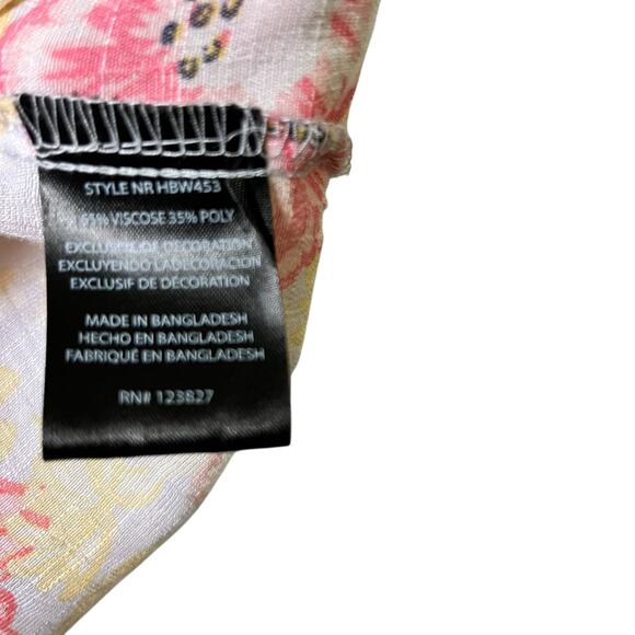 Harve Bernard Sleeveless Floral Sleeveless‎ Top M (2652) - Picture 4 of 5